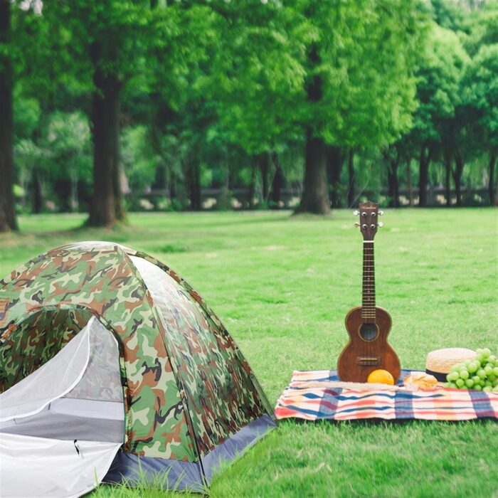 Camping Tent Dome Tent for Camping, Lightweight Portable Backpacking Tent, Family Dome Tent Small Easy Set Up Shelter Outdoor Camping Accessories for Camping, Hiking, Mountaineering or Beach - Image 2