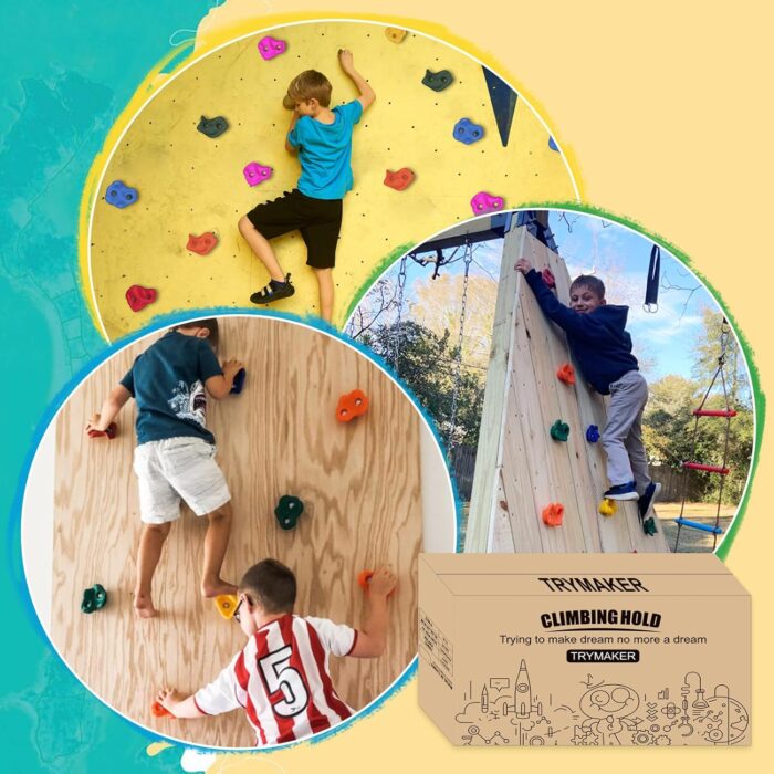 Rock Climbing Holds,Climbing Wall for Kids,Climbing Set for Adult Indoor and Outdoor - Image 2