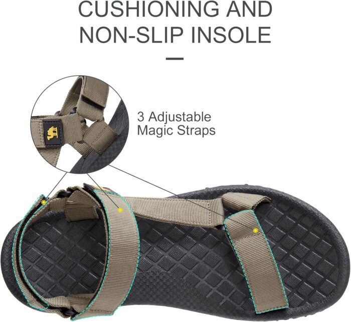 CAMEL CROWN Hiking Sport Sandals for Men Anti-skidding Water Sandals Comfortable Athletic Sandals for Outdoor Wading Beach - Image 2
