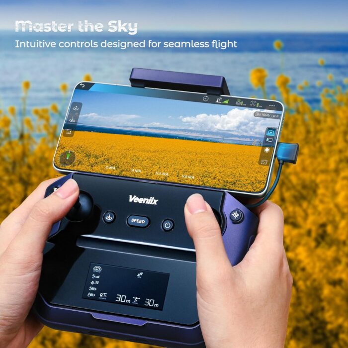 V11Air Drone with 6K Camera for Adults, 3-Axis Gimbal Drones with 4K/30fps Video, 10000ft FPV Transmission Professional Drone, 70Mins Long Flight Time, GPS Smart Control, Beginner friendly - Image 7