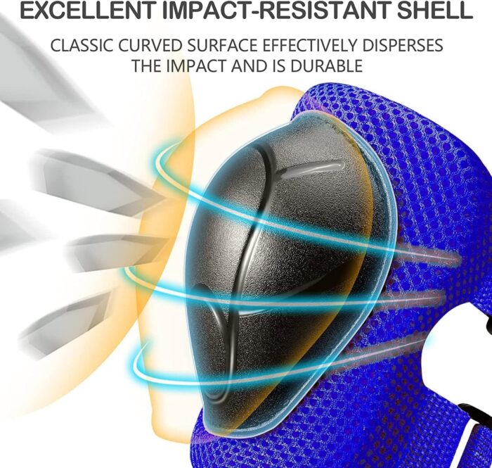 Kids Bike Helmet Set, CPSC Certified with Knee Pads Elbow Pads Wrist Guards,Adjustable Helmet for Ages 3-5-8-15 Toddler Kids&Youth,Bicycle Skateboarding… - Image 4