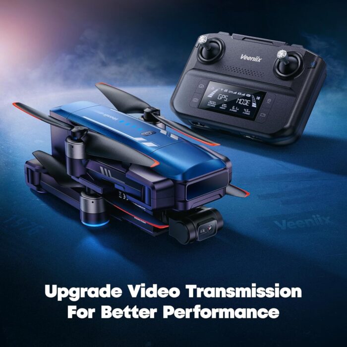 V11PRO Drone with 8K Camera for Adults, 3-Axis Gimbal Drones with 4K/30fps Video, 1/2 CMOS Sensor, 80min Flight Time with 2 Batteries, 6KM Video Transmission Quadcopter, Professional Drone - Image 8
