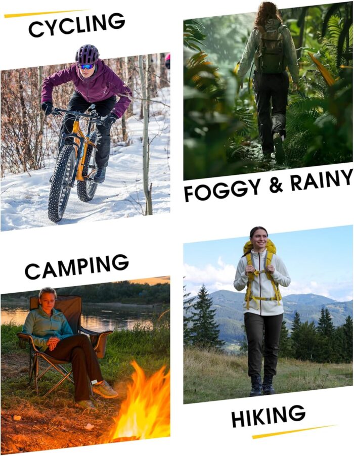 33,000ft Packable Rain Pants for Women Waterproof Pants Lightweight Rain Over Pants Outdoor Windproof Pant for Golf Hiking - Image 6