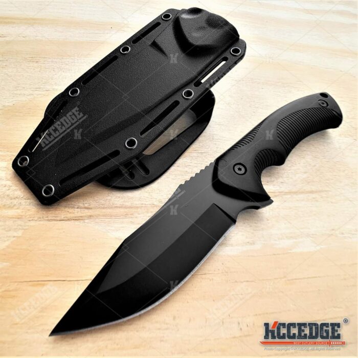 KCCEDGE BEST CUTLERY SOURCE Tactical Knife Hunting Knife Survival Knife 9" Full Tang Fixed Blade Knives Camping Accessories Camping Gear Survival Kit Survival Gear and Equipment Tactical Gear 80213 - Image 5