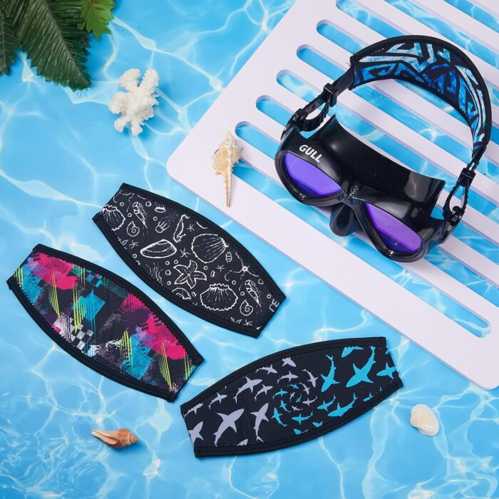 4 Pieces Diving Mask Slap Straps Cover Neoprene Swimming Waterproof Dive and Snorkel Mask Strap for Men and Women Water Sports - Image 6