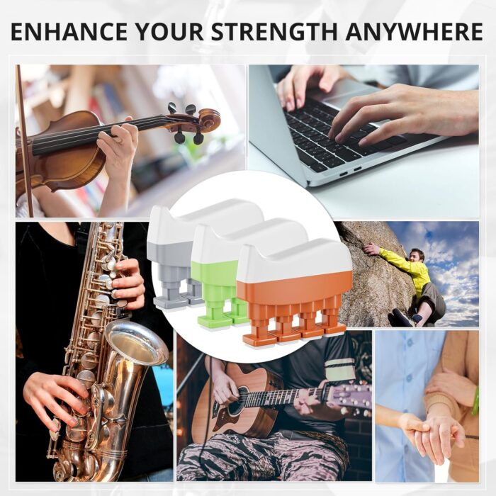 KDG Finger Strengthener (3 Pack,3LB-12LB),Grip Strength Trainer,Adjustable Finger Exerciser,Finger Strengthener For Grip Strength,Hand Exercises For Climbing,Athletes,Musicians And Therapy - Image 6