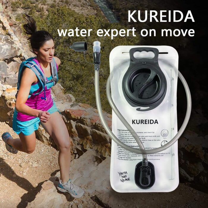 Hydration Bladder 2L-3L,Leak Proof Water Reservoir,BPA Free,Wide Opening, Military Water Bladder Combined with Hydration Backpacks for Biking Hiking Running Camping Climbing. - Image 7