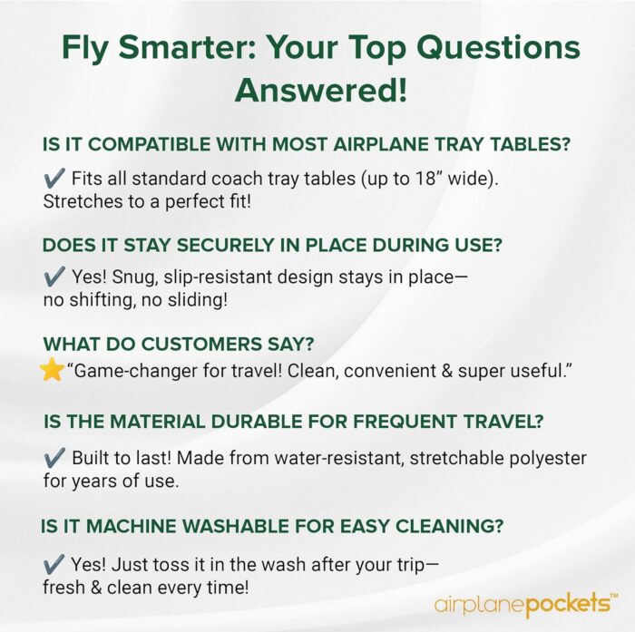 Airplane Pockets - Airplane Accessories - Plane Travel Essentials - Travel Organizer - Seat Storage Organizer - Air Travel Essentials - Seat Back Organizer - International Travel Must Haves - Image 4