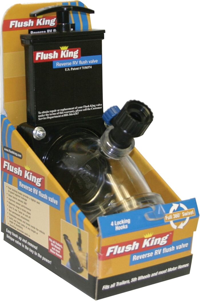 Valterra Flush King™ 45 Degree Reverse Flush Valve Attachment for RV, Camper, Trailer - Image 2