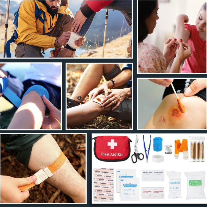 Professional Survival Gear Set - First Aid Kit and Large Camping Backpack, Camping Equipment for Adventure Outdoor Hiking Adventurers - Image 9