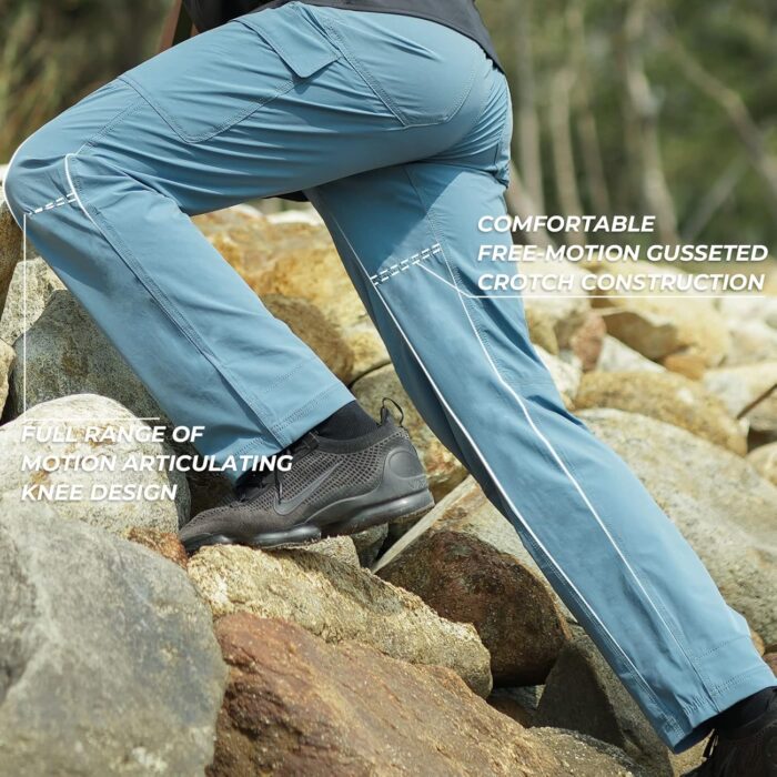 KastKing Wind Crest Fishing Hiking Pants, Water Repellent Lightweight Mens Travel Climbing Pants, UPF 50+ Stretch Material - Image 7