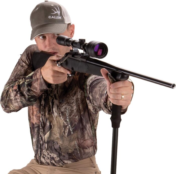 Allen Company Monopod Shooting Stick and Gun Rest - Versatile Hunting Accessories with Adjustable Height - Aluminium,Black - Image 9