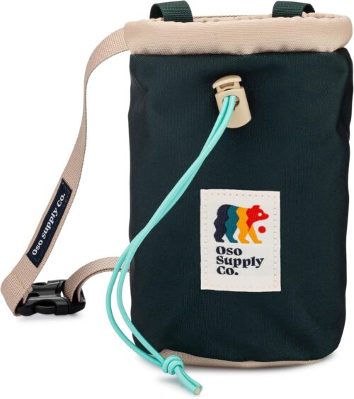 Classic Chalk Bag for Rock Climbing, Bouldering Chalk Bag Bucket with Quick-Clip Belt, Zippered Pockets and Pouch - Perfect Indoor/Outdoor Rock Climbing Gear Equipment