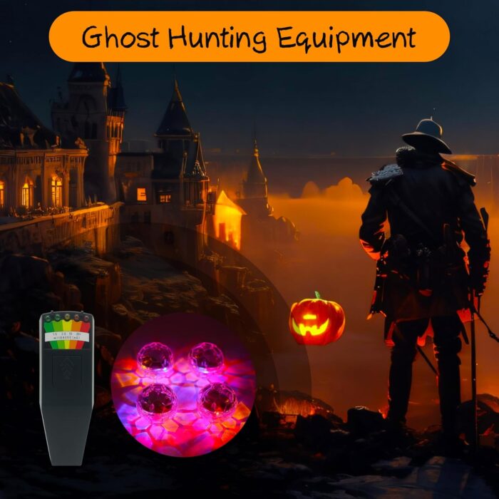 Ghost Hunting Equipment Kit, Include 1 pc Emf Meter and 4 pcs Motion Light up Cat Balls, Paranormal Equipment，Home and Office EMF Detection - Image 4