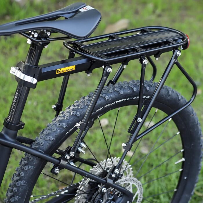 West Biking Bike Carrier Rack, 310 LB Capacity Solid Bearings Universal Adjustable Bicycle Luggage Cargo Rack,Cycling Equipment Stand Footstock - Image 7