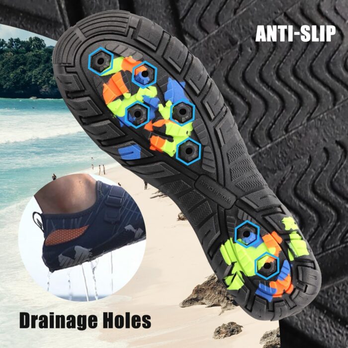 Water Shoes for Women Men, Quick Dry Barefoot Aqua Shoes Beach Swim Sports Outdoor Hiking Diving Surf - Image 4