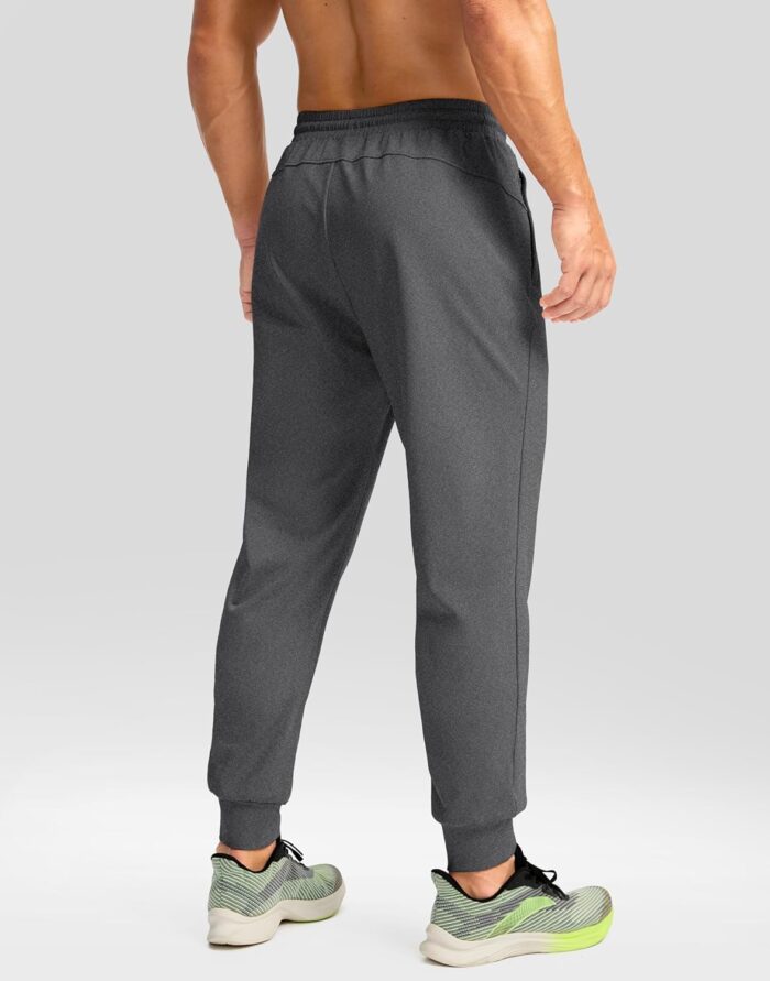 G Gradual Men's Fleece Joggers with Zipper Pockets Winter Warm Pants Water Resistant Athletic Workout Gym Sweatpants for Men - Image 3