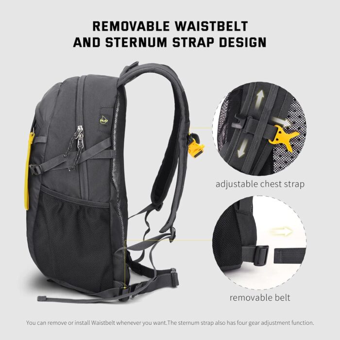 SKYSPER Small Hiking Backpack, 20L Lightweight Travel Backpacks Hiking Daypack for Women Men - Image 3