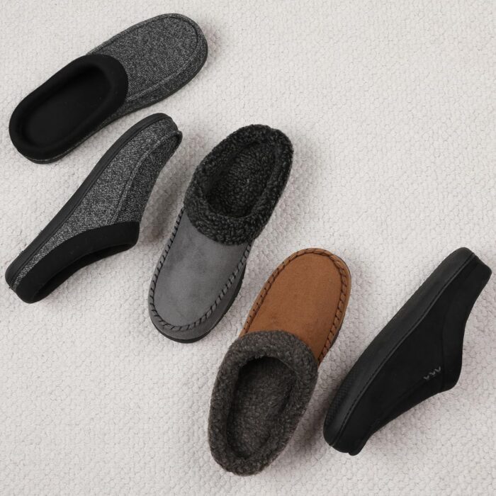 ULTRAIDEAS Men's Nealon Moccasin Clog Slipper, Slip on Indoor/Outdoor House Shoes - Image 5