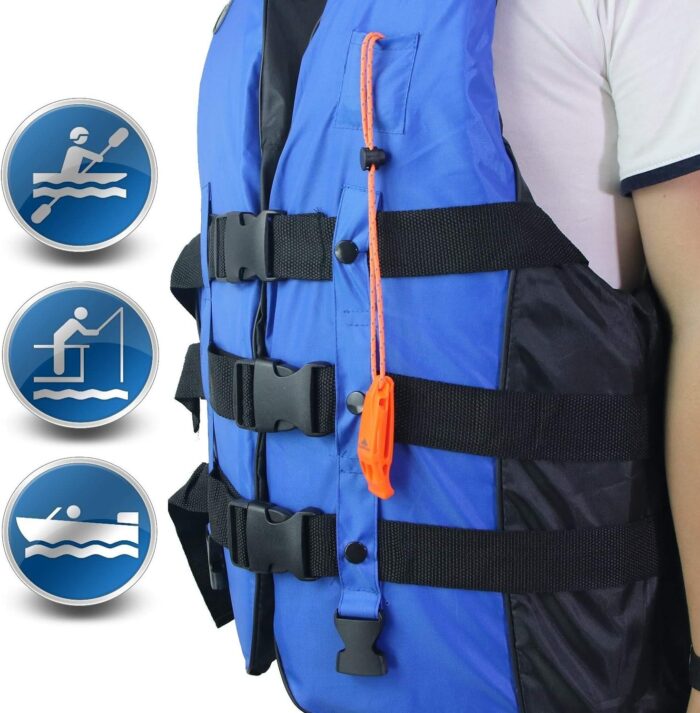 Emergency Whistles with Lanyard Safety Whistle Survival Shrill Loud Blast for Kayak Life Vest Jacket Boating Fishing Boat Camping Hiking Hunting Rescue Signaling Kids Lifeguard Plastic 2 Pack - Image 3