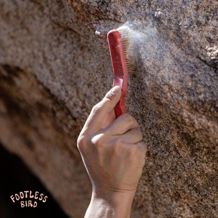 Rock Climbing & Bouldering Brush, Ergonomic, High Density Wild Boar's Thick Hair Bristles, 100% Recyclable, Strong Outdoor & Indoor Free Spiky Ring - Image 8