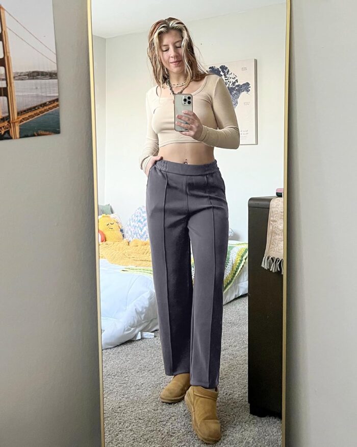 G4Free Smoofit Modal Soft Women Wide Leg Sweatpants with Pockets Yoga Pants Casual Lounge Trousers Petite/Regular/Tall - Image 5