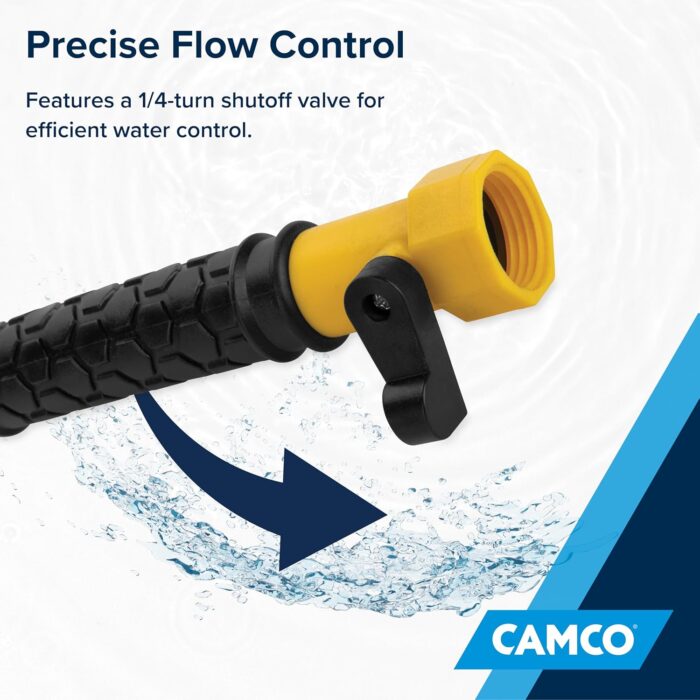 Camco Camper/RV Holding Tank Swivel Stik Rinser - Features Powerful Rotary Cleaning Action & 34-Inches of Flexible Reach - Easy-to-Use RV Black Tank Cleaner (40074) - Image 6