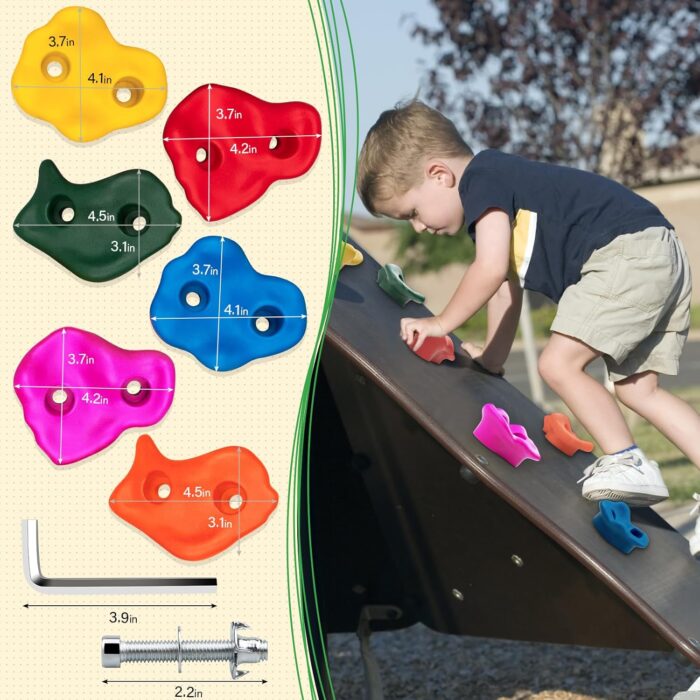 Rock Climbing Holds,Climbing Wall for Kids,Climbing Set for Adult Indoor and Outdoor - Image 5