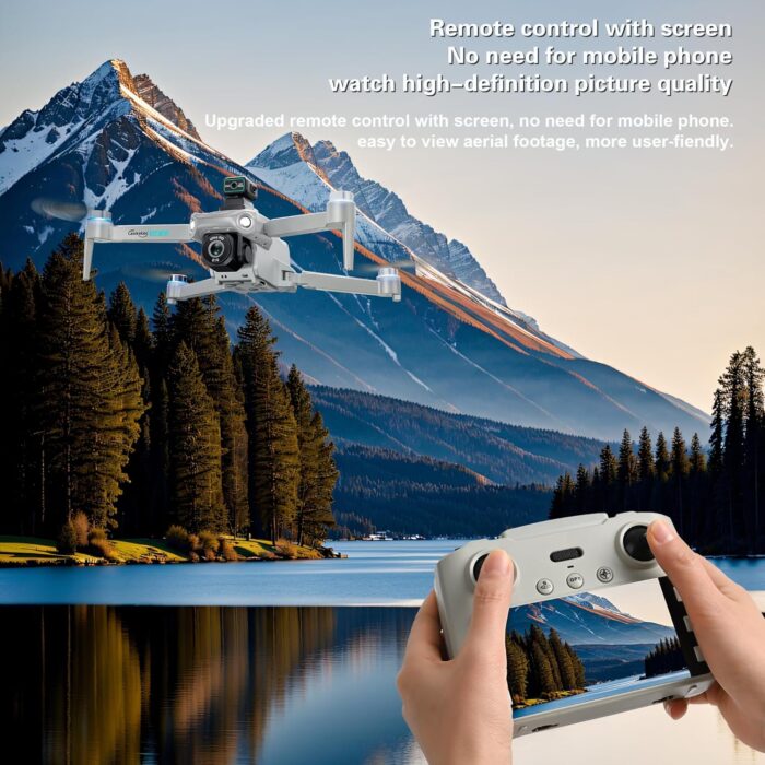 Drone with 4K UHD Camera for Adults,GPS RC Drone Brushless Motor,Upgraded Tablet Screen,Gimbal EIS, Smart FPV Foldable Quadcopter for Beginners, Auto Return, Follow Me, Waypoints, 60 Mins Flight Time,Gift, with Obstacle Avoidance - Image 7