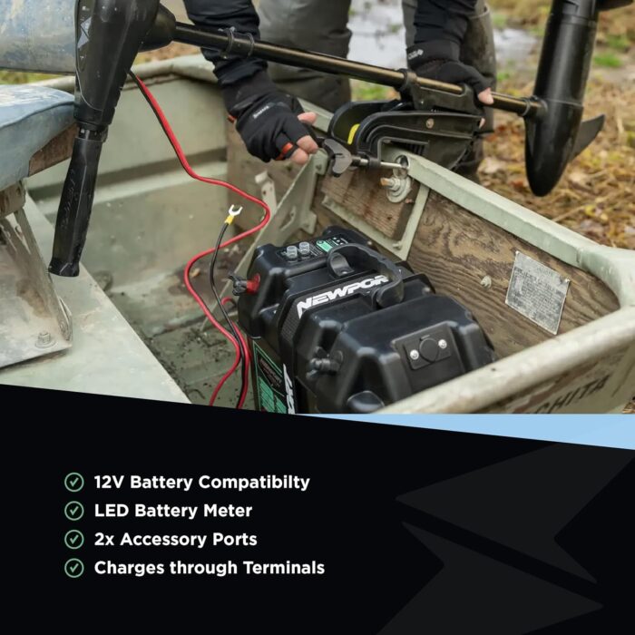 Trolling Motor Smart Battery Box Power Center with USB and DC Ports - Image 4