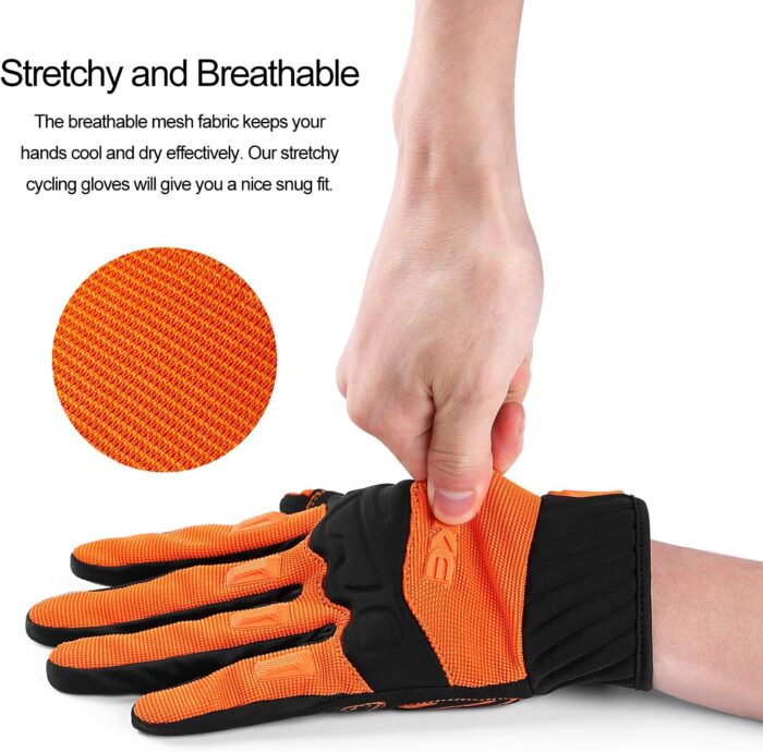 INBIKE Mountain Bike Gloves for Men Knuckle Guard Padded Men's Cycling Gloves Breathable for MTB Motocross Racing Dirtbike - Image 8