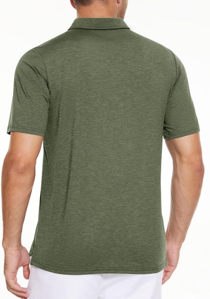 KEFITEVD Polo Shirts for Men Short Sleeve Summer Shirts Quick Dry Breathable Golf Shirts Sports Outdoor Tactical T-Shirt - Image 3