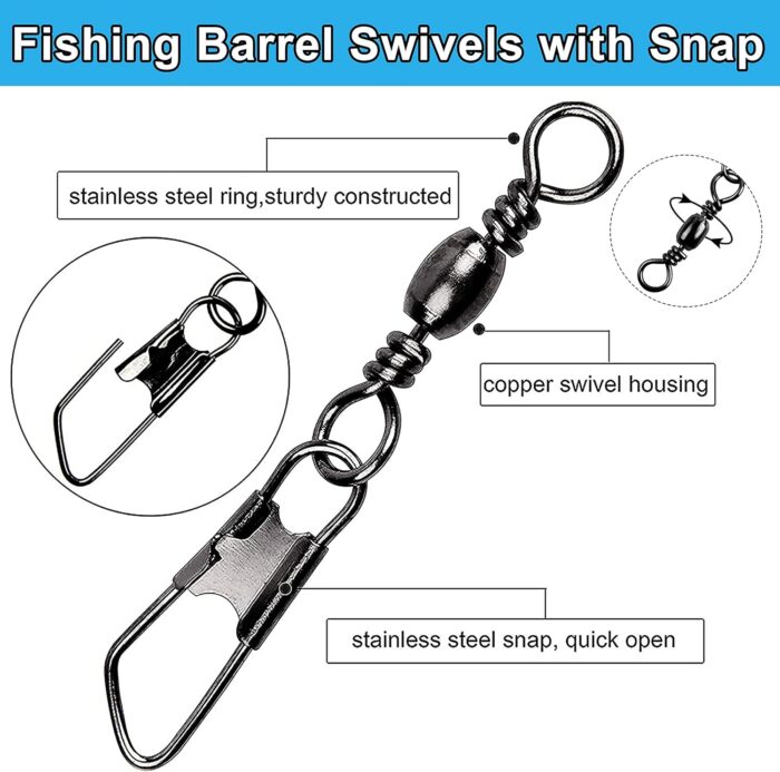 Fishing Tackle Kit, 160pcs Basic Bobbers and Hooks Assortment With Octopus Circle, Baitholder Hooks, Sinker Weights, Terminal Tackle Box for Trout Catfish Panfish - Image 4