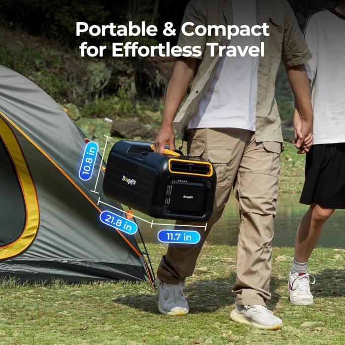 BougeRV Portable Air Conditioner,3500BTU Tent Air Conditioner, Low Power Consumption, Air Portable AC for Camping, Van Life, Tent, Outdoor - Image 3