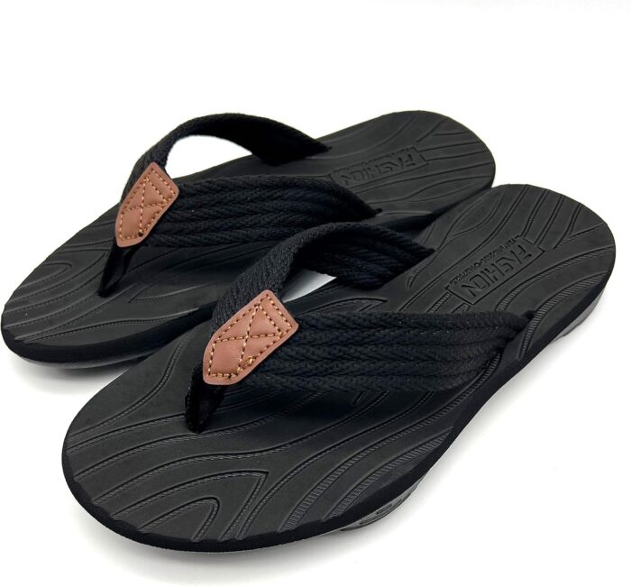 BEMGNAR Men's Flip Flops,Comfort Thong Sandals with Arch Support,Quick-Dry Non-Slip sliders for Outdoor Summer Beach - Image 6
