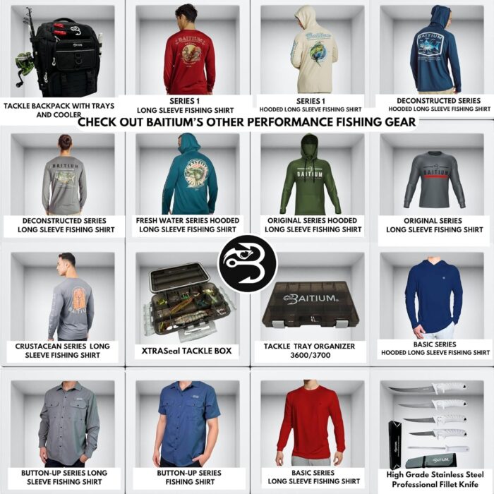 Mens Dry-Fit UPF 50+ Sun Shirt Hooded, Fishing Shirts for Men Long Sleeve, SPF Shirts for Men, Men's Rash Guard - Image 2