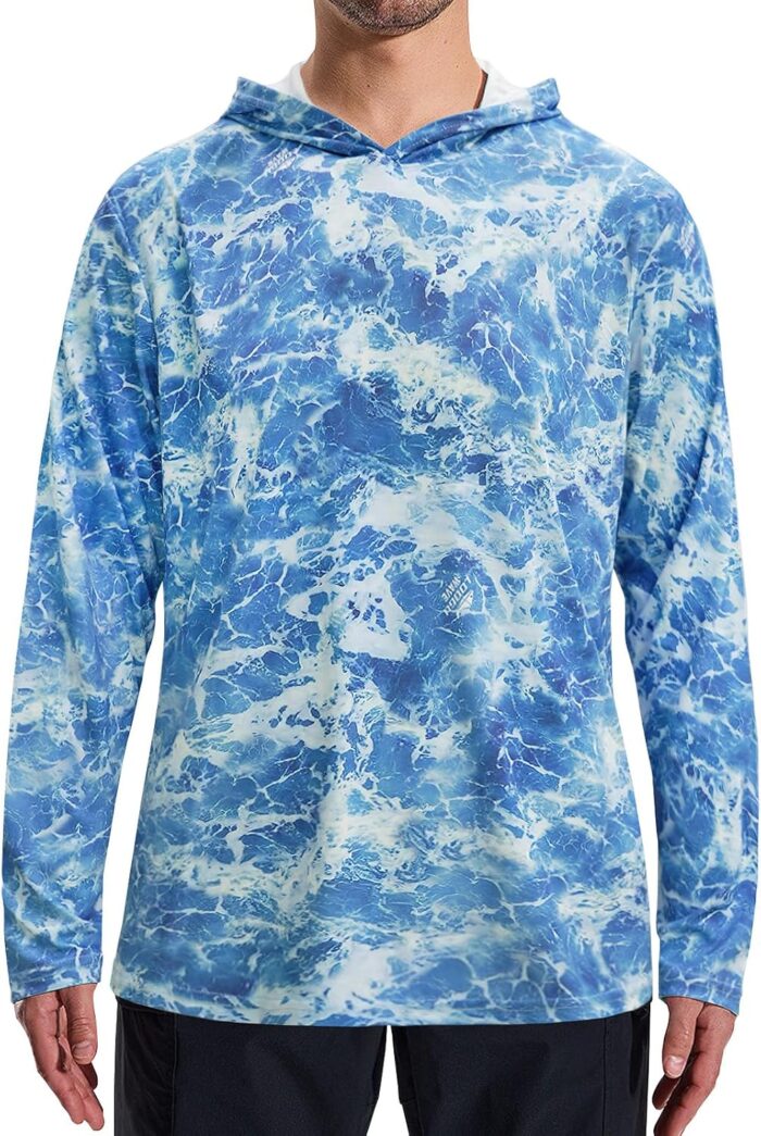 LOOGU Men’s Hunting Camo Shirt Lightweight, Camouflage Shirts for Men Long Sleeve Shirt for Fishing Hiking Camping