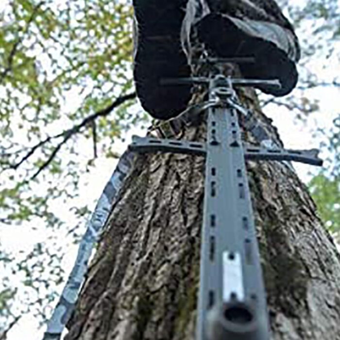 Helium 30" Lightweight Aluminum Treestand Climbing Sticks with Fold Up Steps and Boot Grabbing Grooves (1-Pack/3-Pack) - Image 8