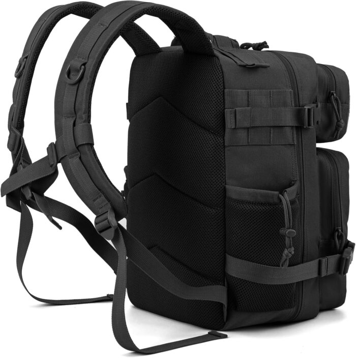 QT&QY 25L/35L/45L Military Tactical Backpack For Men Molle Daypack 3 Day Bug Out Bag Hiking Rucksack With Bottle Holder - Image 3