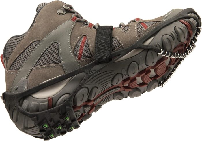Cascade Mountain Tech Ice Traction Cleats - Ice Traction 360 - Hybrid Spike/Coil - Black - Image 2