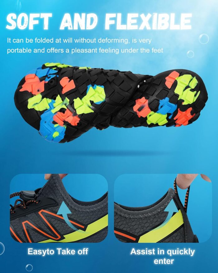 Hike Barefoot Shoes Women Men,Wide Toe Water Shoes 2025 New Breathable Grounded Footwear Non-Slip Fashion Hiking Shoe for Walking Swim Pool Beach Outdoor Water Sports - Image 4