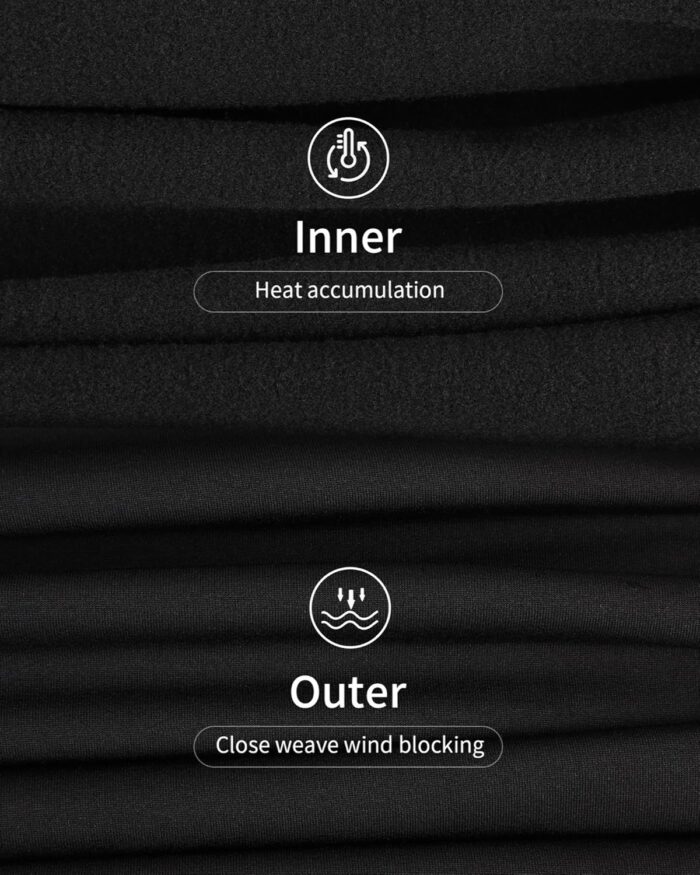 WEERTI Thermal Underwear for Men Long Johns with Fleece Lined, Base Layer Men Cold Weather Top Bottom - Image 3