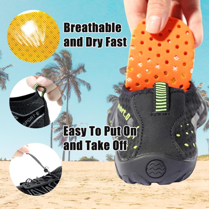 Water Shoes for Women Men, Quick Dry Barefoot Aqua Shoes Beach Swim Sports Outdoor Hiking Diving Surf - Image 5