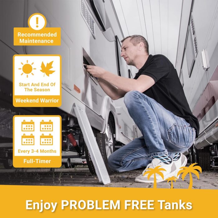 Unique Clean-It RV Black Tank Deep Cleaner Liquid - Effectively Resets Dirty RV Black Tanks - Eliminates Odors and Waste (32 oz) - Image 6