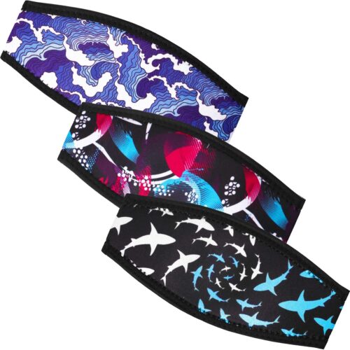 Skylety 3 Pieces Mask Strap Cover Dive Strap Cover Scuba Comfortable and Non Slip Diving Wrapping Strap for Dive and Snorkel Masks Water Sports