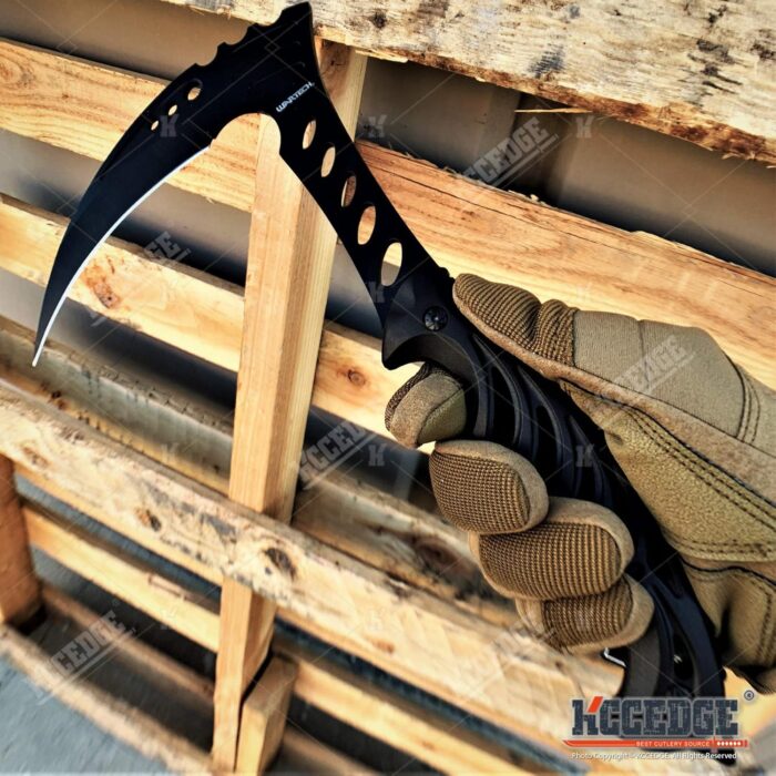 KCCEDGE BEST CUTLERY SOURCE Tactical Survival Knife - 12" Scythe Fixed Blade Full Tang Camping Accessory - Survival Kit and Tactical Gear 80015 - Image 5