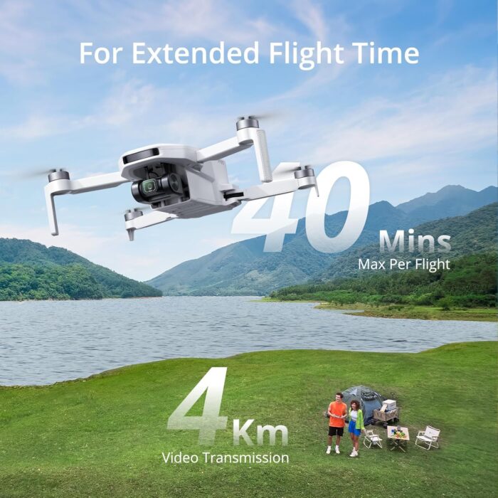 Potensic ATOM LT GPS Drone Under 249g, 2 Batteries 80 Mins, EIS 2.5K Camera, 4KM FPV Transmission, Brushless Motor, Auto Return, SurgeFly, Entry Level Foldable Drone for Adults Beginner, Expansion Kit - Image 2