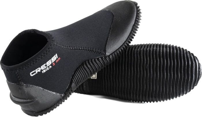 Cressi Adult Neoprene Diving Boots with Anti-Slip Rubber Sole for Water Sports-Ibiza 3mm