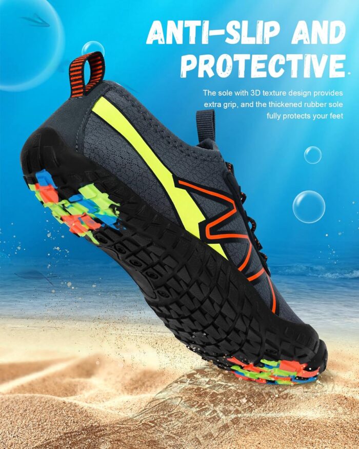 Hike Barefoot Shoes Women Men,Wide Toe Water Shoes 2025 New Breathable Grounded Footwear Non-Slip Fashion Hiking Shoe for Walking Swim Pool Beach Outdoor Water Sports - Image 6