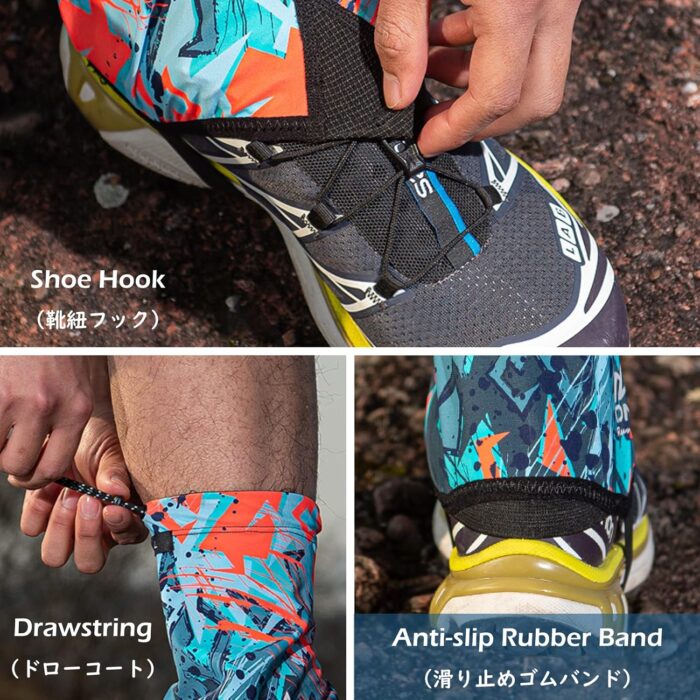 TRIWONDER Gaiters Low Gators Lightweight Waterproof Ankle Gaiters for Hiking Walking Backpacking - Image 5